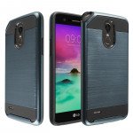 Wholesale LG Stylo 3 Armor Hybrid Case (Navy Blue)